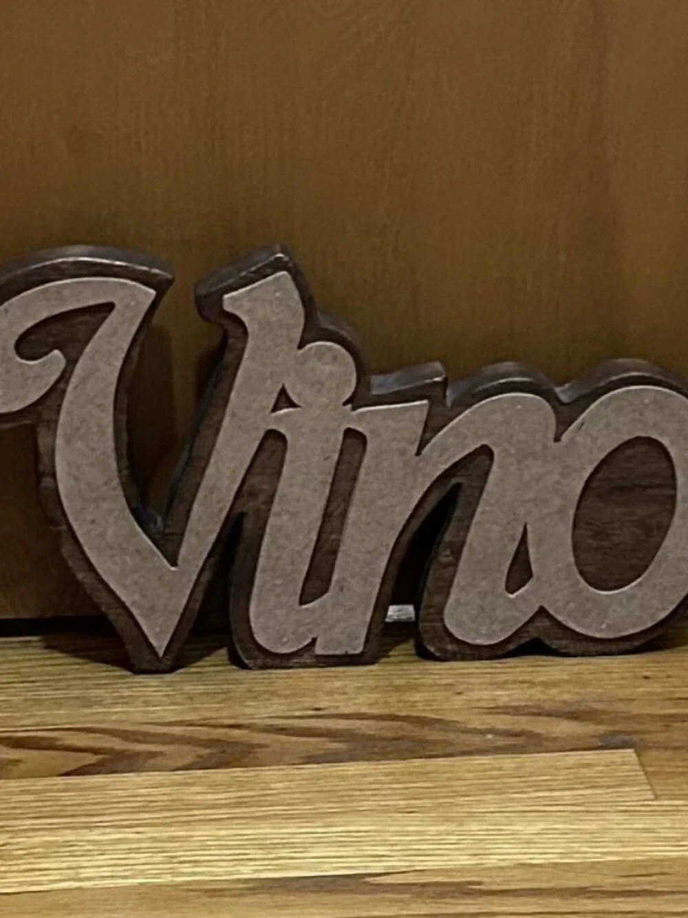 VINO  wood sign